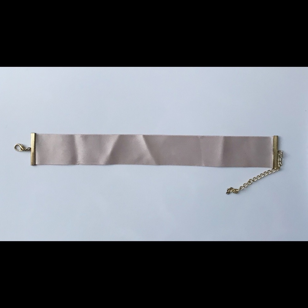 Satin Beige thick Choker